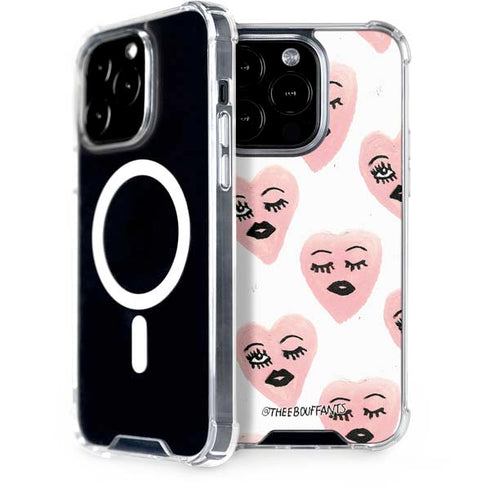 Bouffants and Broken Hearts Winking Hearts iPhone 15 Pro MagSafe Case